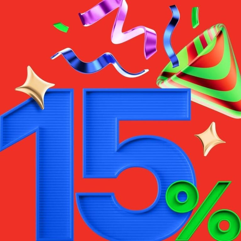 Кэшбэк 15% на все товары в Альфа-Маркете